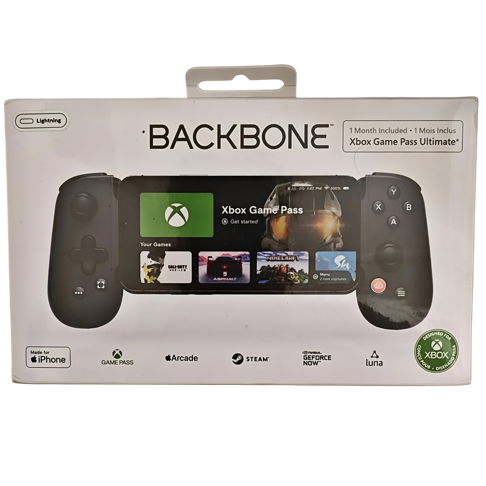 💥SEALED NIB💥 Backbone One [LIGHTNING] + 1-Month of Xbox Game Pass Ultimate